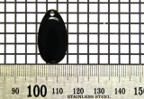 Křidélko díl lístek třpytka - Křidélko FRENCH velikost 2, černá