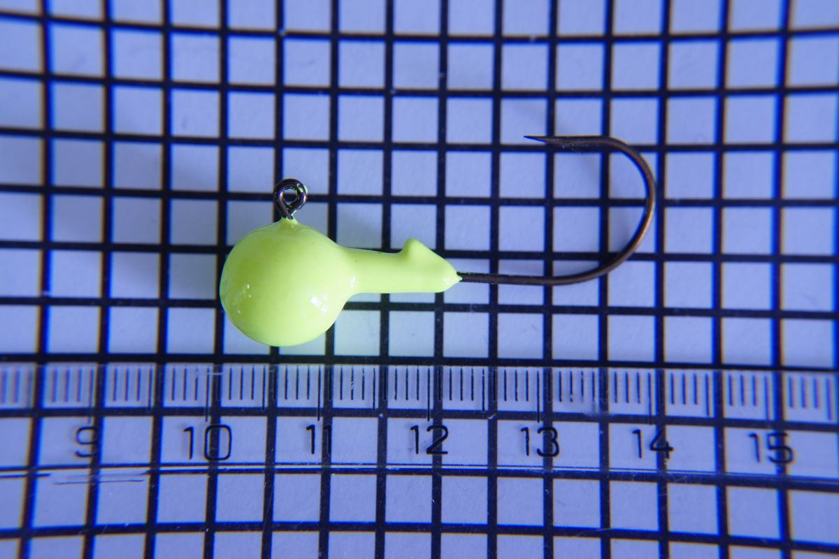 Jigová hlavička s nálitkem - Jigová hlavička s nálitkem reflexní žlutá 8,5g, 2/0# Fishing Craft